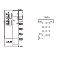 FX20-GW-CE00 ELCO IP20 MODULAR I/O SYSTEM, FX20-GATEWAY MODULE, CC-LINK, 2XRJ45, MAX. 32 CASCADABLE MODULES, DIN 35 MM RAIL INSTALLATION, CURRENT PROTECTION